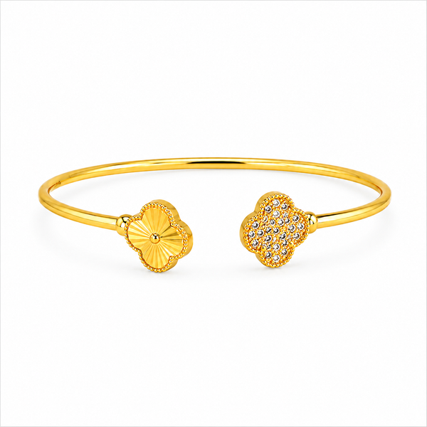 Clover Duo Open Bangle