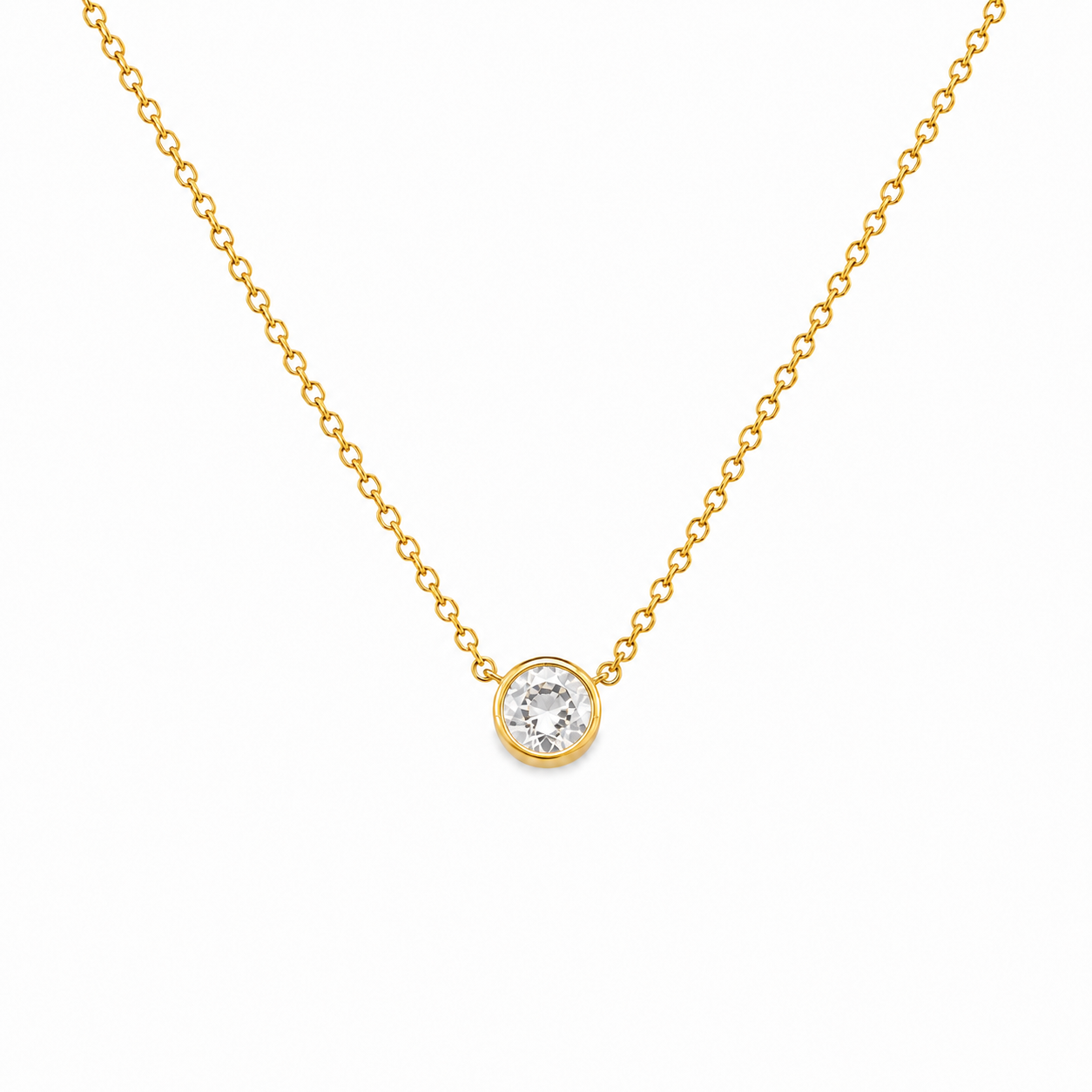 Classic Solitaire Necklace