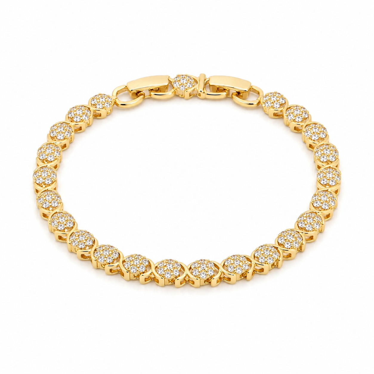 Luxe Clover Crystal Bracelet