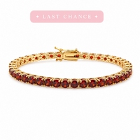 Golden Ruby Radiance Bracelet