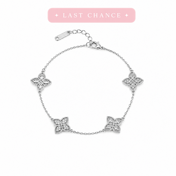 Silver Clover Bracelet