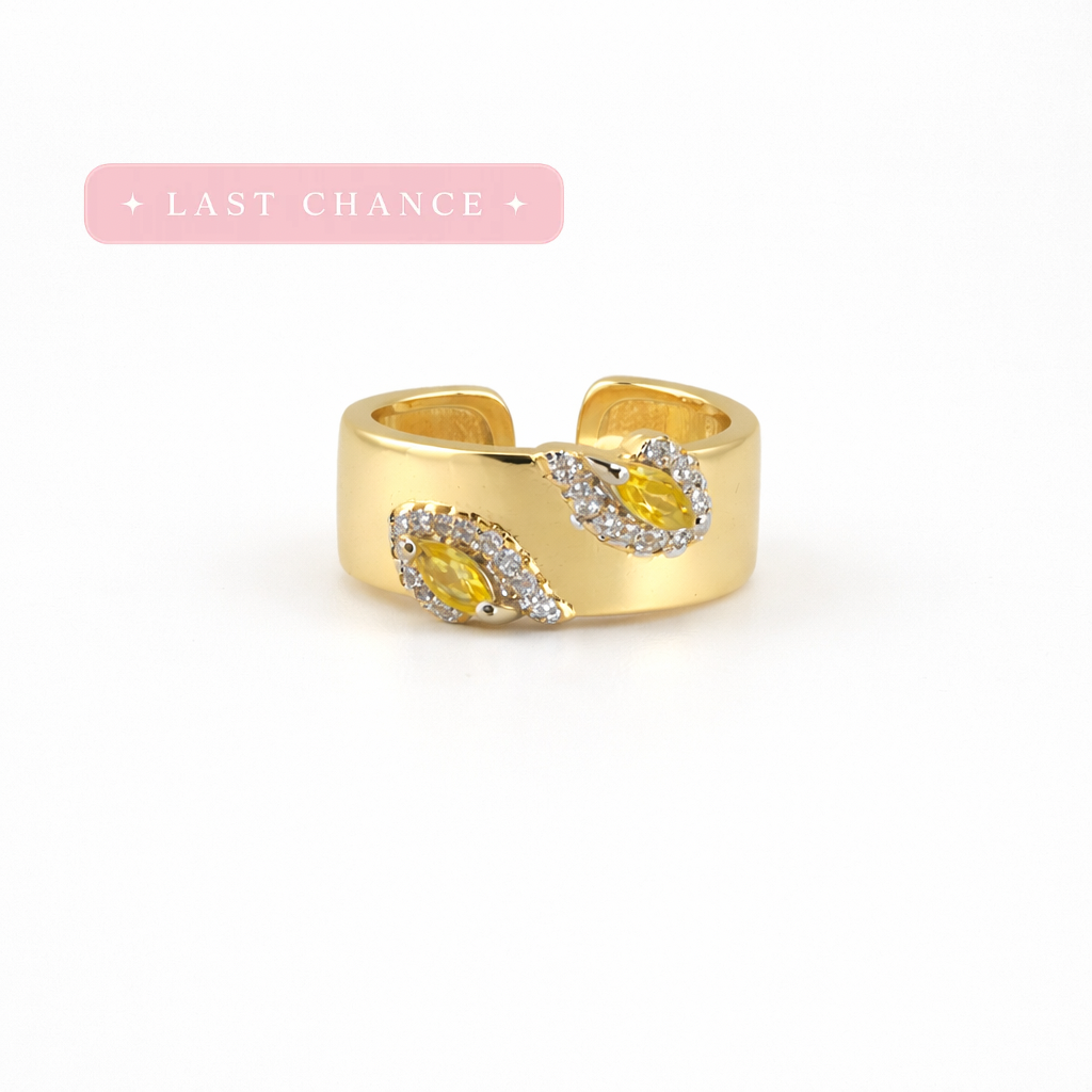 Amara Yellow Marquise Ring