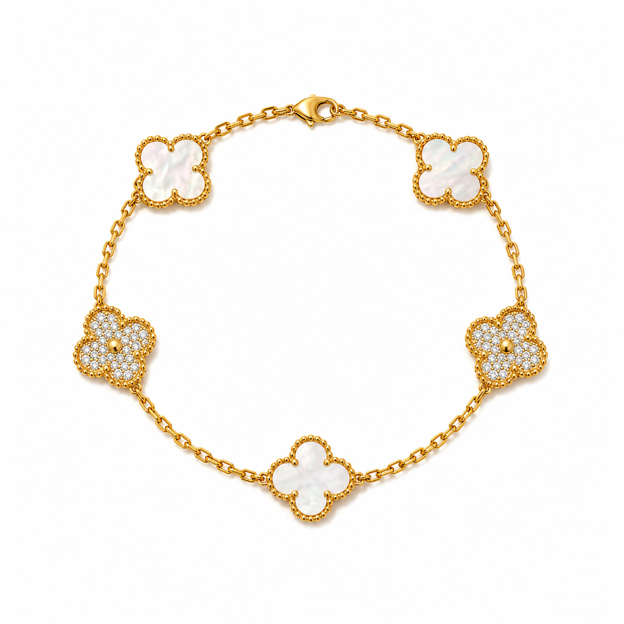 Pearl Clover Bracelet