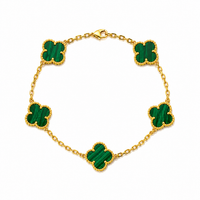 Emerald Clover Bracelet