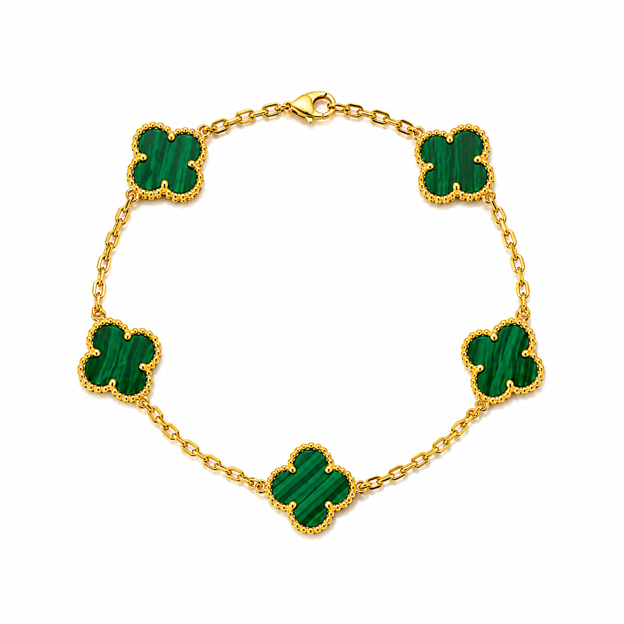 Emerald Clover Bracelet