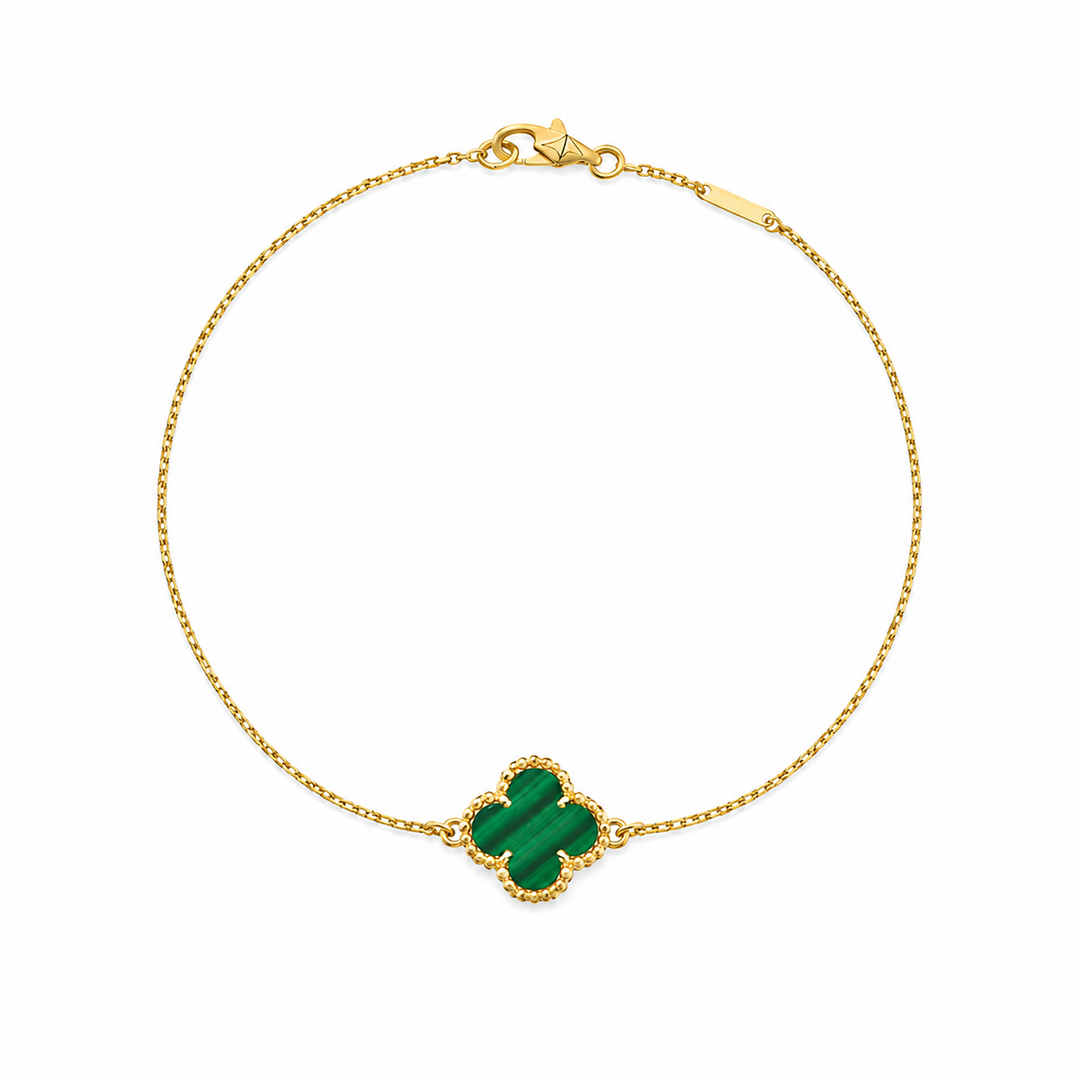 Emerald Clover Bracelet