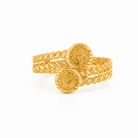 Imperial Laurel Coin Cuff